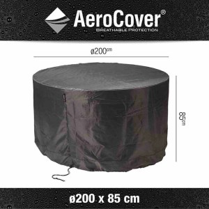 Aerocover Schutzhülle für Sitzgruppen, anthrazit, 85 cm x Ø 200 cm.