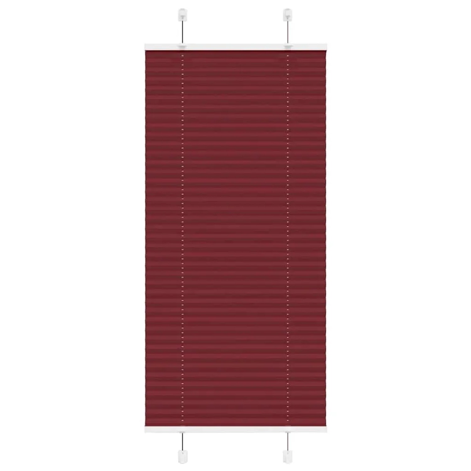 vidaXL Plissee Bordeauxrot 55x150 cm Stoffbreite 54,4 cm Polyester 4015236 günstig online kaufen