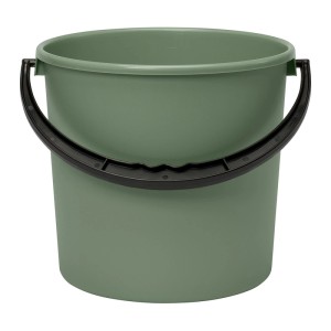 Orthex Eimer 10 l in Moss Green, vielseitiger Haushaltshelfer für Haus und Garten.