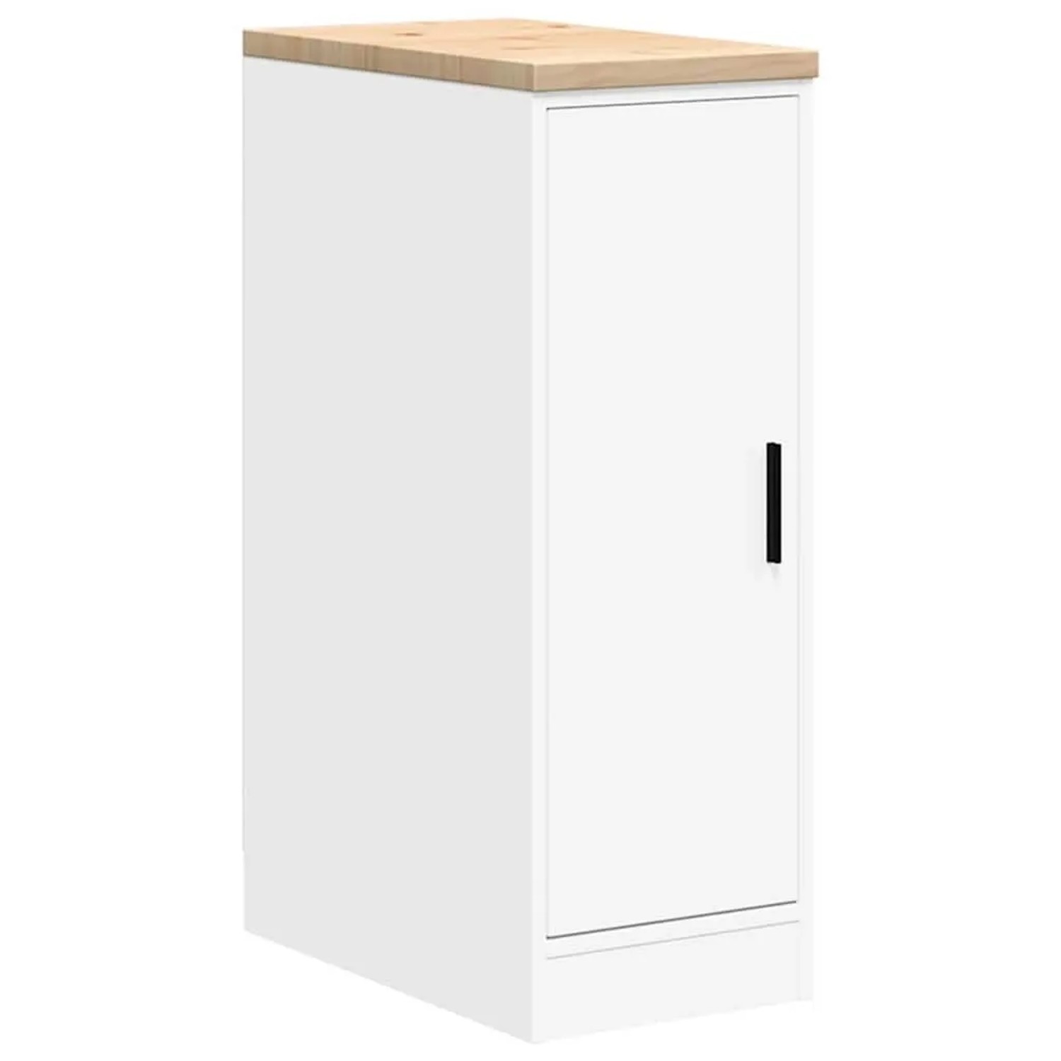 vidaXL Garagen-Aufbewahrungsschrank Weiß 30x51x85 cm Massivholz Kiefer 860553