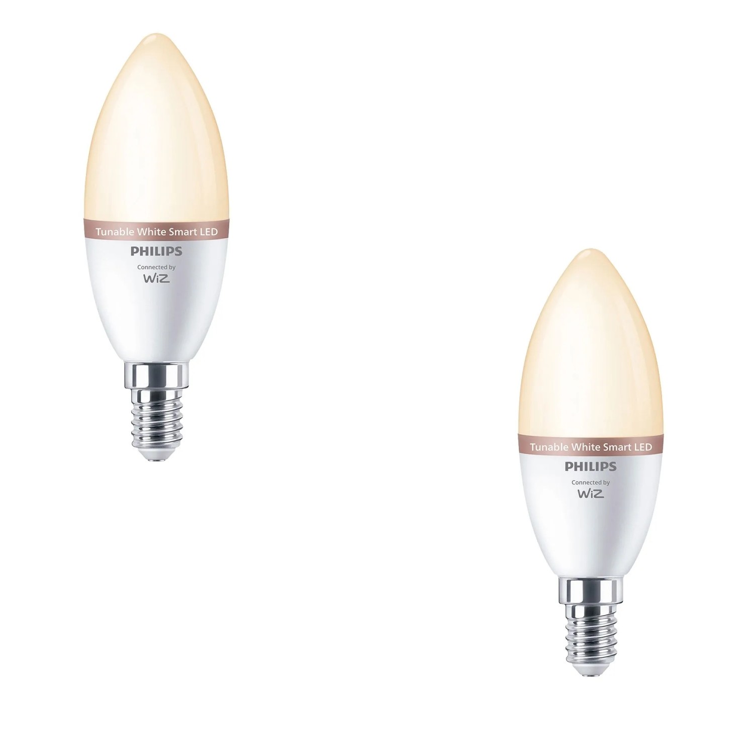 Philips Smart-LED-Leuchtmittel E14 Kerzenform 40 W 470,m 2-Flammig Set