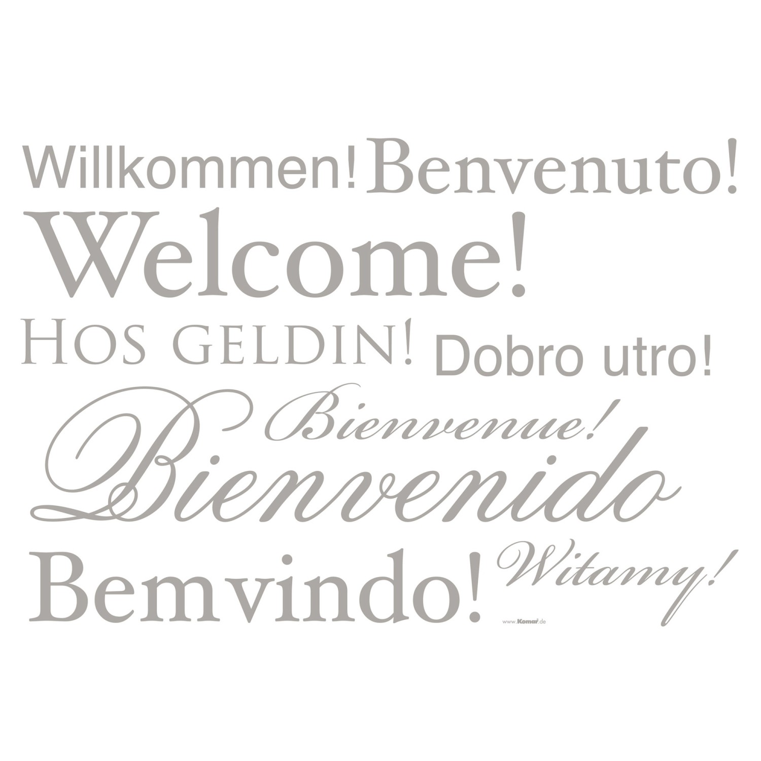 Komar Deko-Sticker Welcome 50 cm x 70 cm günstig online kaufen