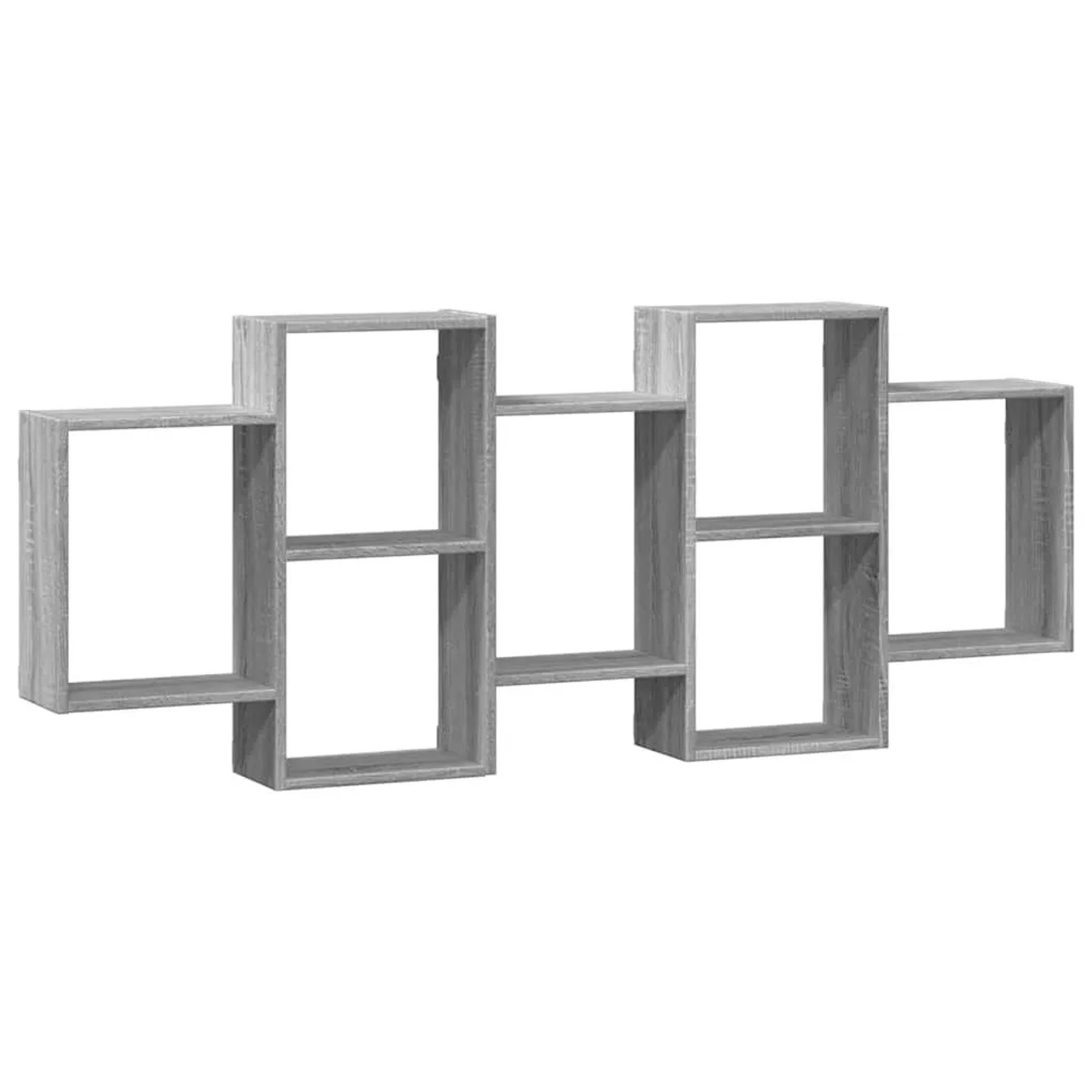 vidaXL Wandregal Grau Sonoma 159x18x65 cm Holzwerkstoff 853214