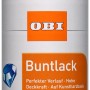 OBI Buntlack Spray RAL 9006 Weißalu hochglänzend, 500ml Dose.