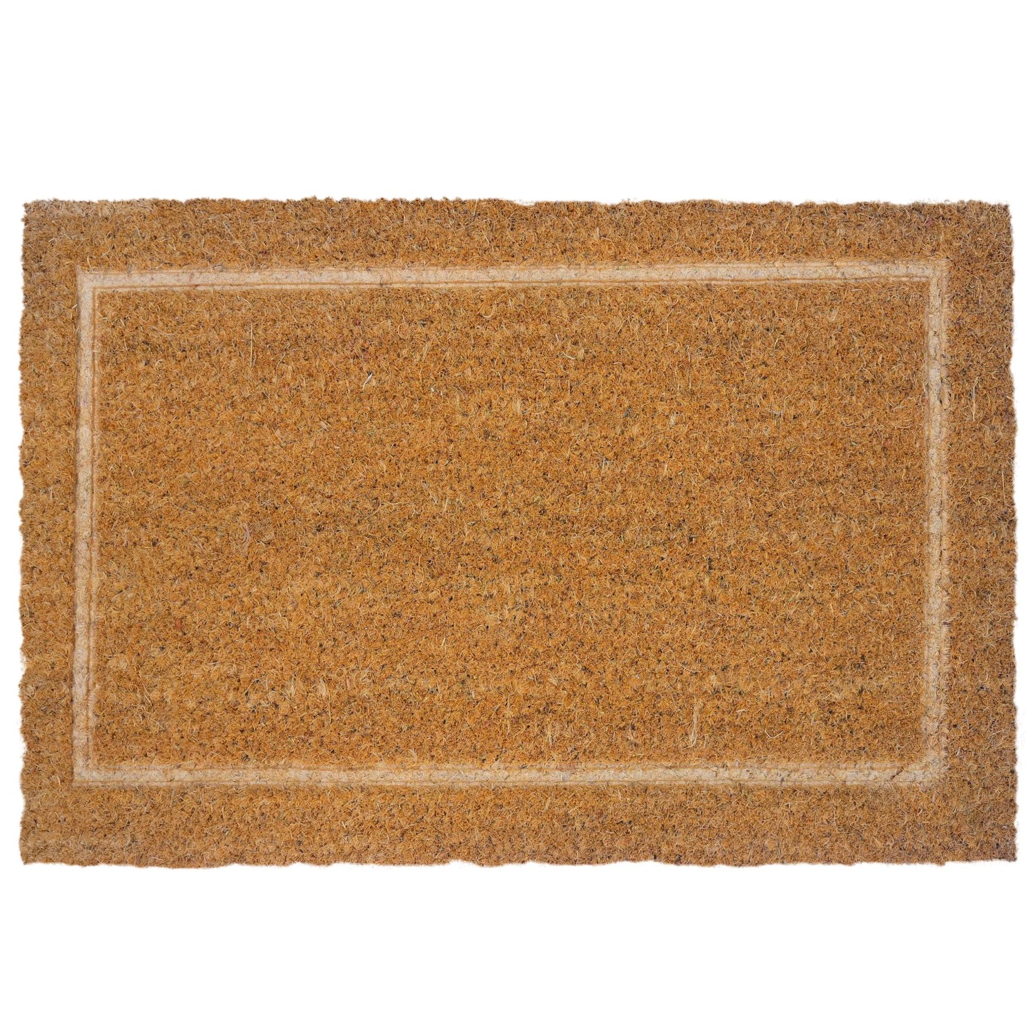 Relaxdays Fußmatte Kokosfaser Natur Rutschfest Wetterfest 60 cm x 40 cm x 1,5 cm 1,9 kg