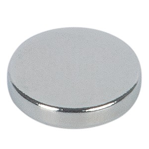 Fix-o-moll Magnetscheibe, 1,5 mm x Ø 8 mm, silberfarben, selbstklebend.