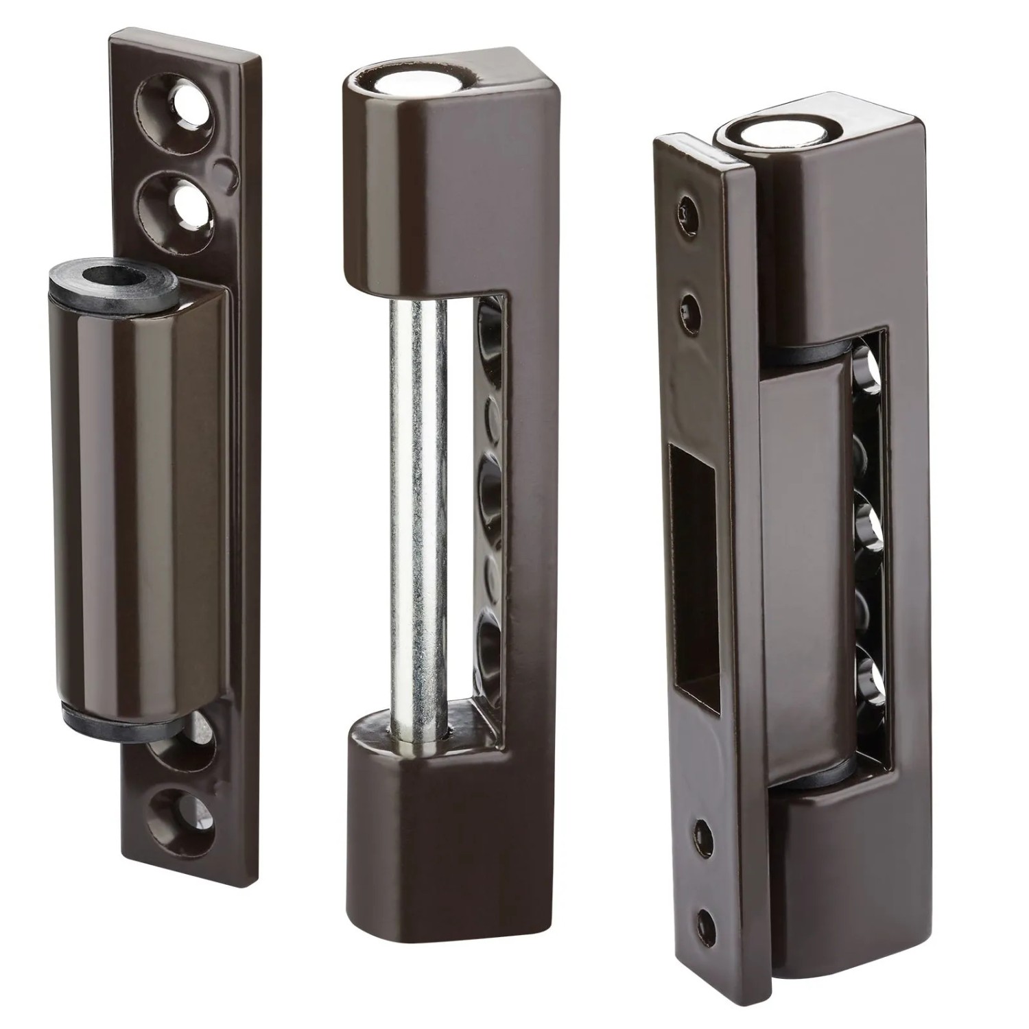 SOTECH 2 Stück Fensterbänder 95 mm Aluminium Braun