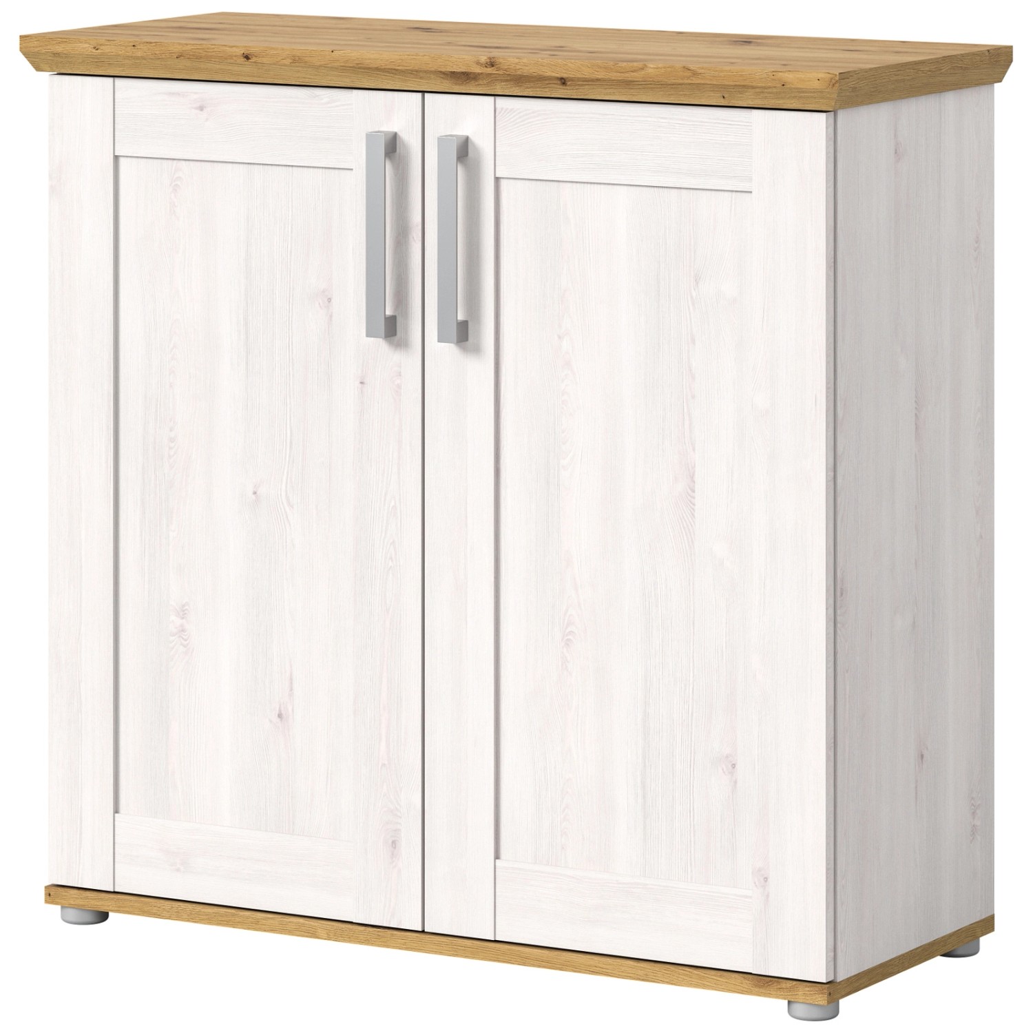 Inn.Furn Kommode Weiß Lärche Eiche Artisan 95 cm Landhaus Mirano günstig online kaufen