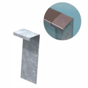 Green-Split Stoßverbinder Für Schneckenzaun 90-Grad Aus Aluminium-Zink