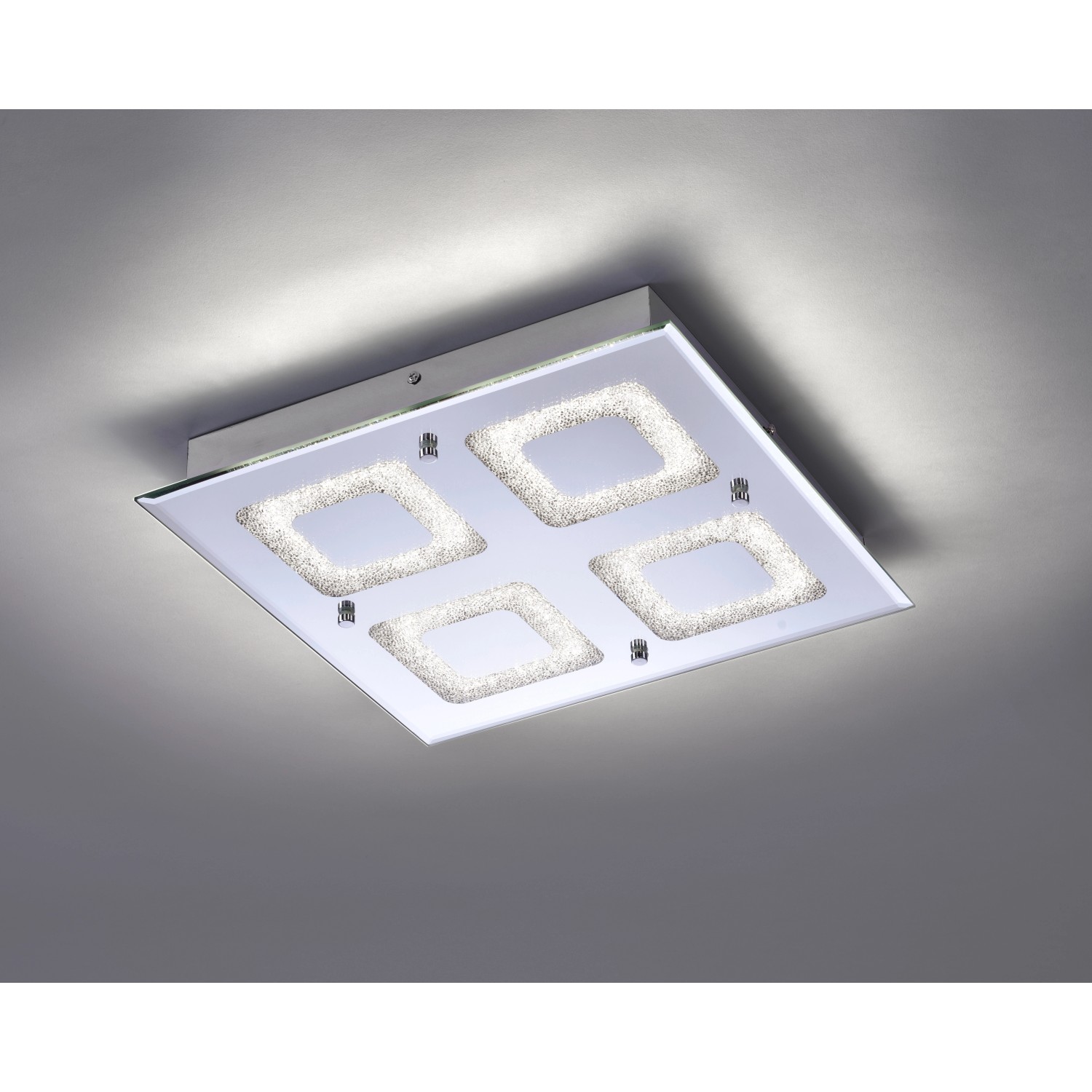 Just Light LED-Deckenleuchte LISA 11572-17 Chrom klar Metall Glas B/H/T: ca günstig online kaufen