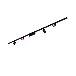 Philips Hue LED-Deckenleuchte Perifo Schienensystem 4 Spots Schwarz