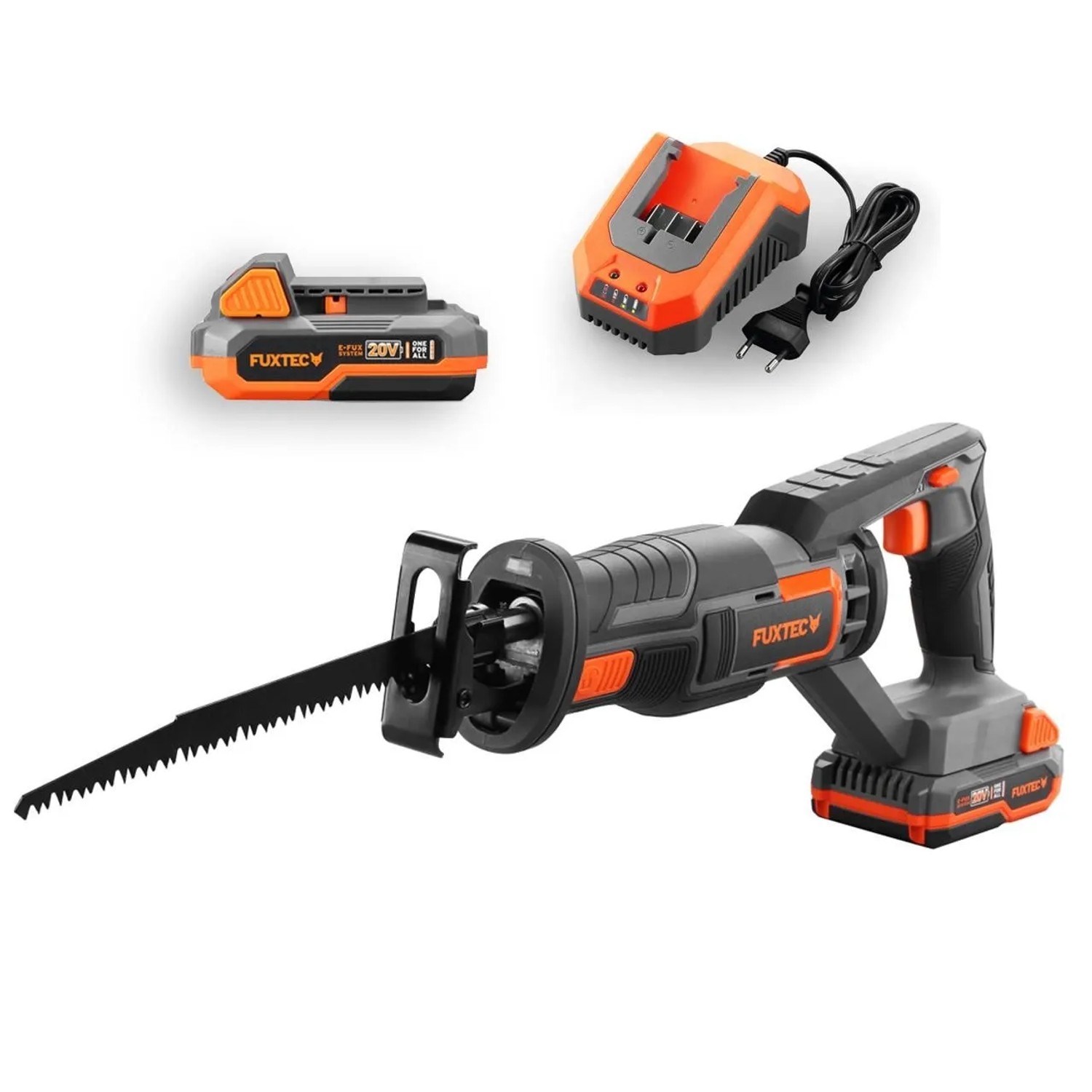 FUXTEC 20V Akku Säbelsäge FX-E1SS20 mit Schnelllad