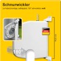 Schellenberg Rollladen-Schnurwickler, weiß, mit 5 m Schnur. Aufklappbar und schwenkbar für Rollladenantriebe.