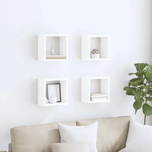 vidaXL Würfelregale 4 Stk Weiß 26x15x26 cm 807026