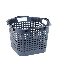 GreenLife Tragekorb 10 Stück in Grau Drehstapelbar und Platzsparend