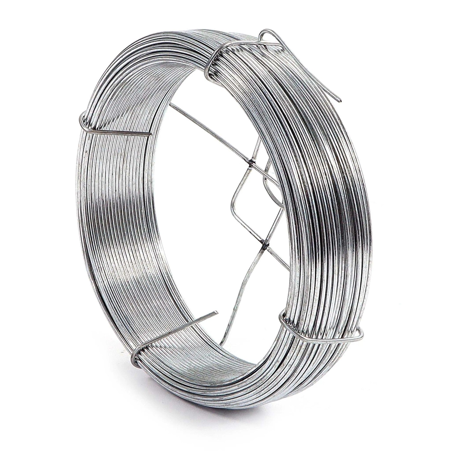 Wiltec Gartendraht 1,1mm Wickeldraht 50m Bindedraht Stahl Pflanzendraht