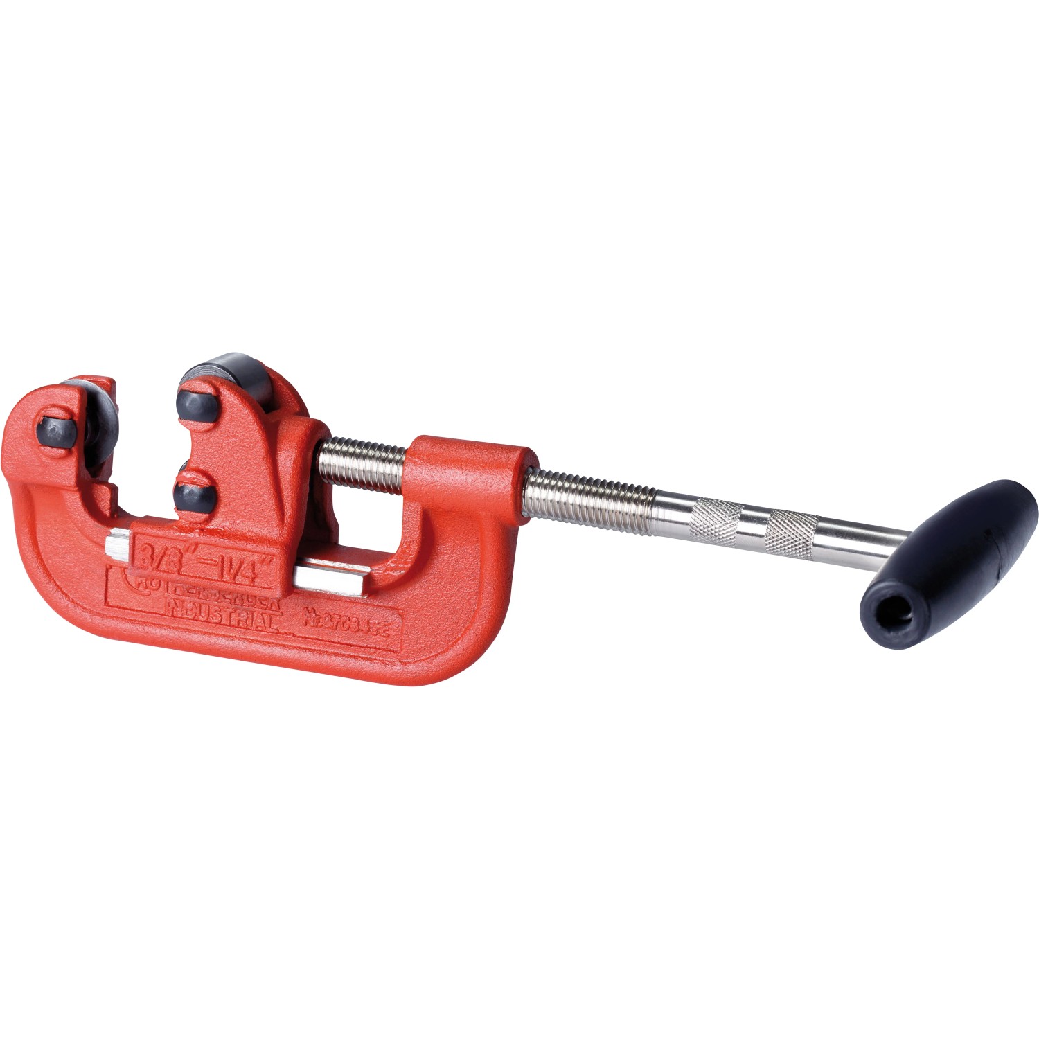 Rothenberger Industrial Stahlrohr-Abschneider (10-42mm) in Rot, mit schwarzem Griff.