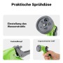 Wiltec Mini Schlauchabroller 10M Schlauchtrommel Gartenschlauch Aufroller_5