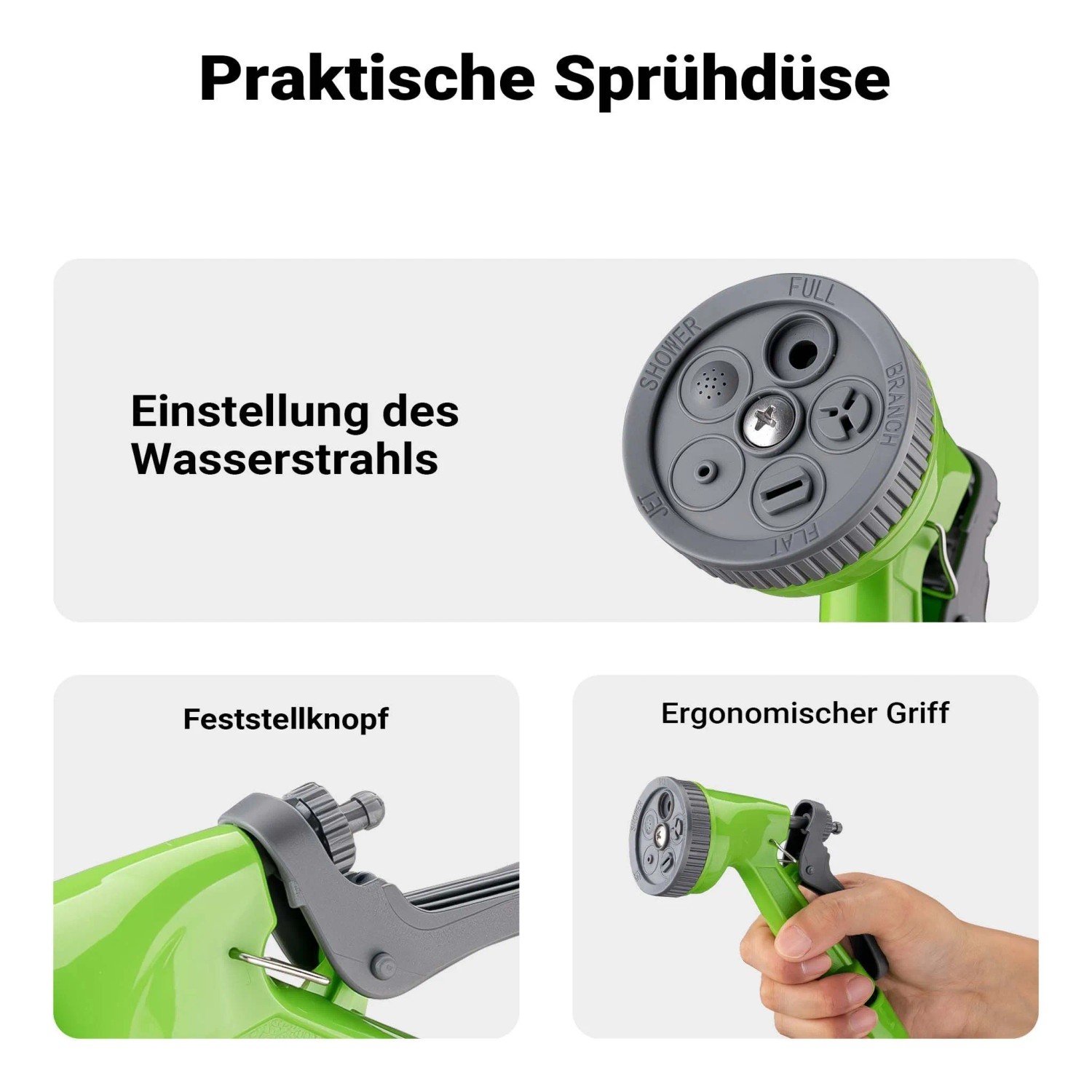 Wiltec Mini Schlauchabroller 10M Schlauchtrommel Gartenschlauch Aufroller_5