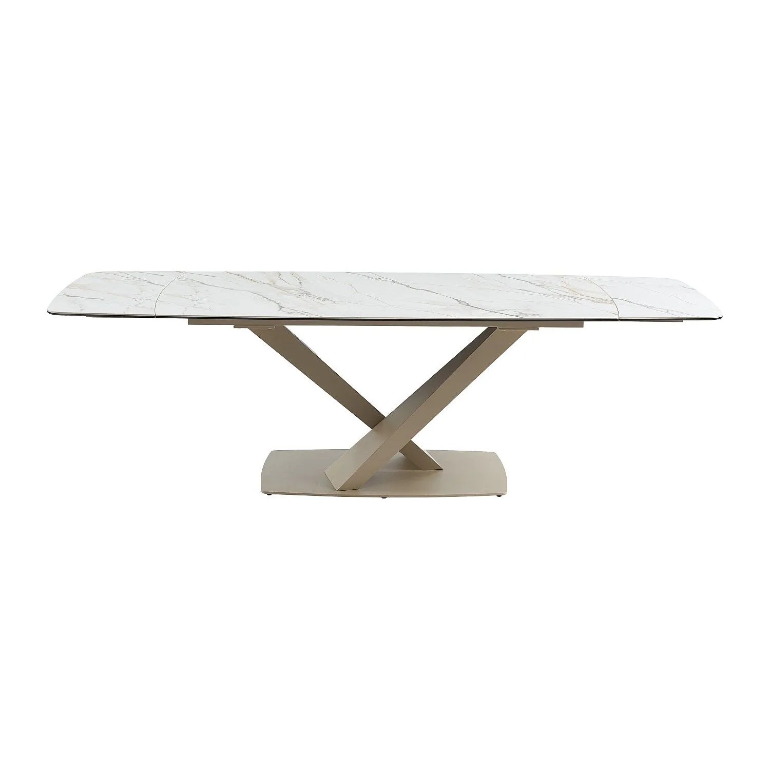 Vente-unique Essgruppe Malata Beige Weiß 260 cm 180 cm_4