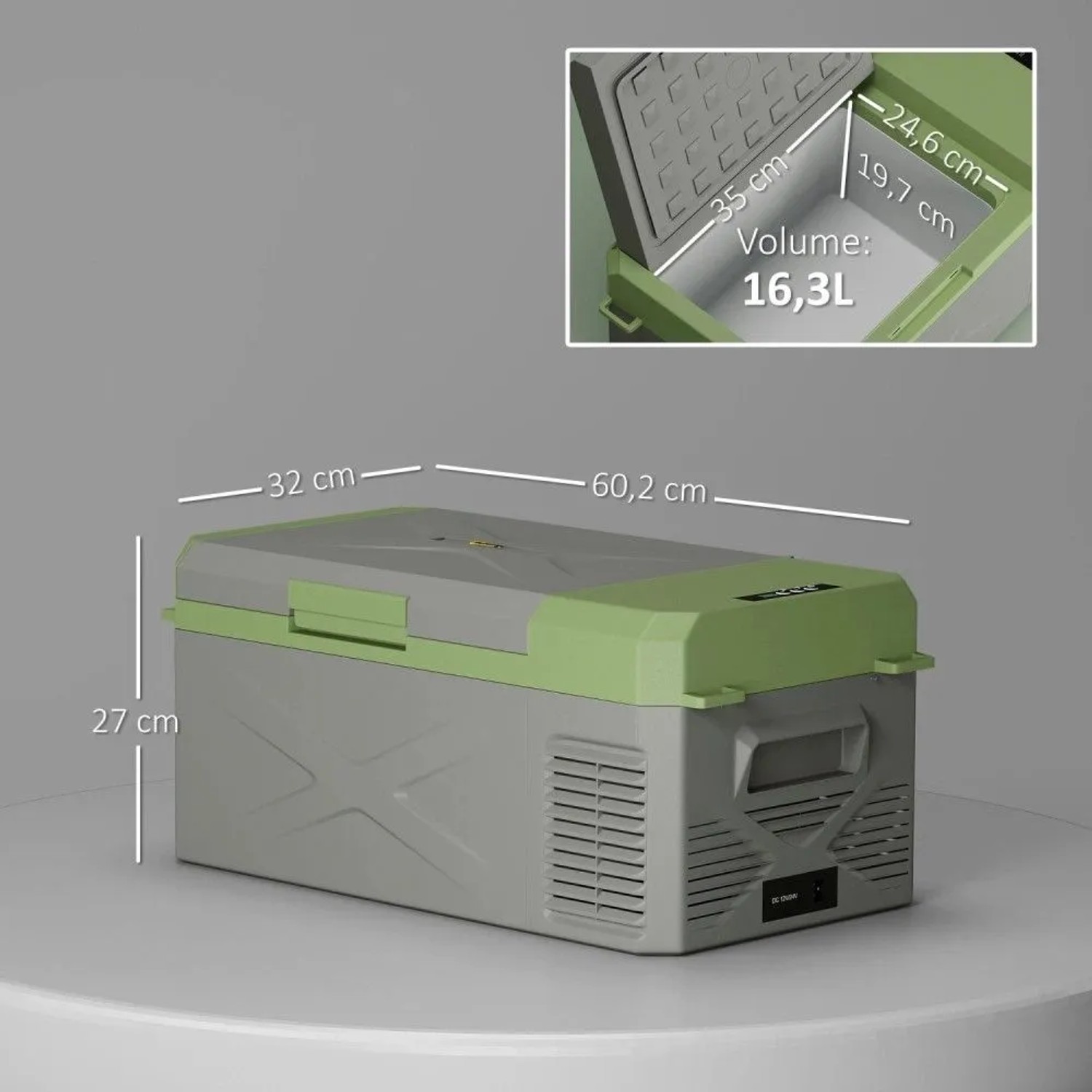 Outsunny Kühlbox HDPE Kunststoff 60,2L x 32B x 27H cm_3