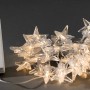 Konstsmide LED Lichterkette mit Acryl Sternen, 40 warmweiße LEDs, für Innen, mit Timer.