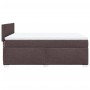 Boxspringbett dunkelbraun mit Matratze, Stoffbezug, 160x200 cm. Bequemes Bett für erholsamen Schlaf.
