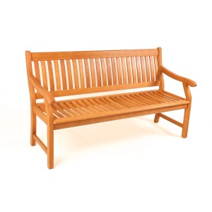 Sedex New Jersey Gartenbank aus Eukalyptusholz, 3-Sitzer, Naturholzoptik.