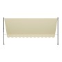 Beige Klemmmarkise Kapstadt 400x120 cm für Balkon und Terrasse.