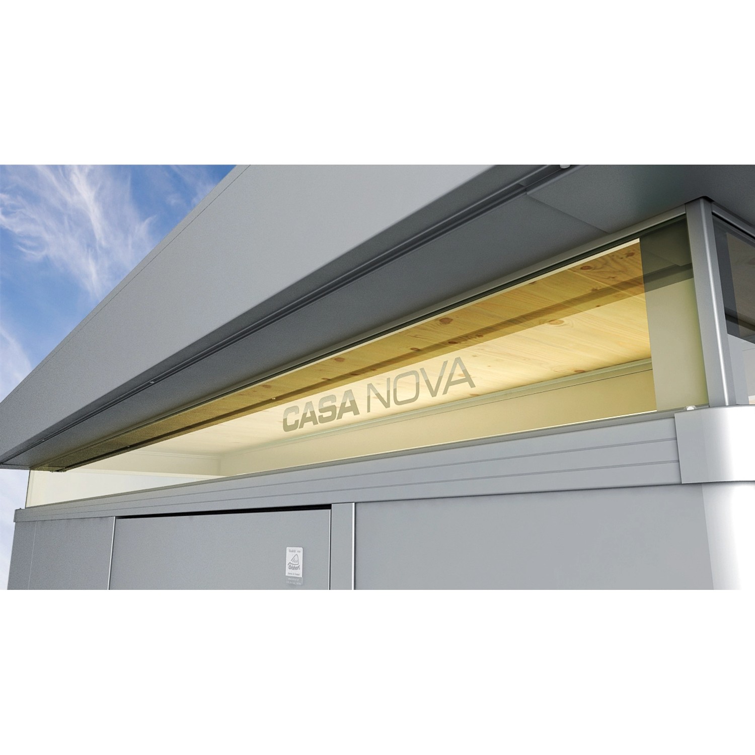 Biohort Acrylglas-Lichtband Doppelglasig CasaNova 4 x 4