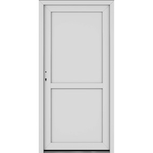 Weiße Roro Nebeneingangstür OKE 1150 aus Kunststoff, 88x198 cm, DIN links.