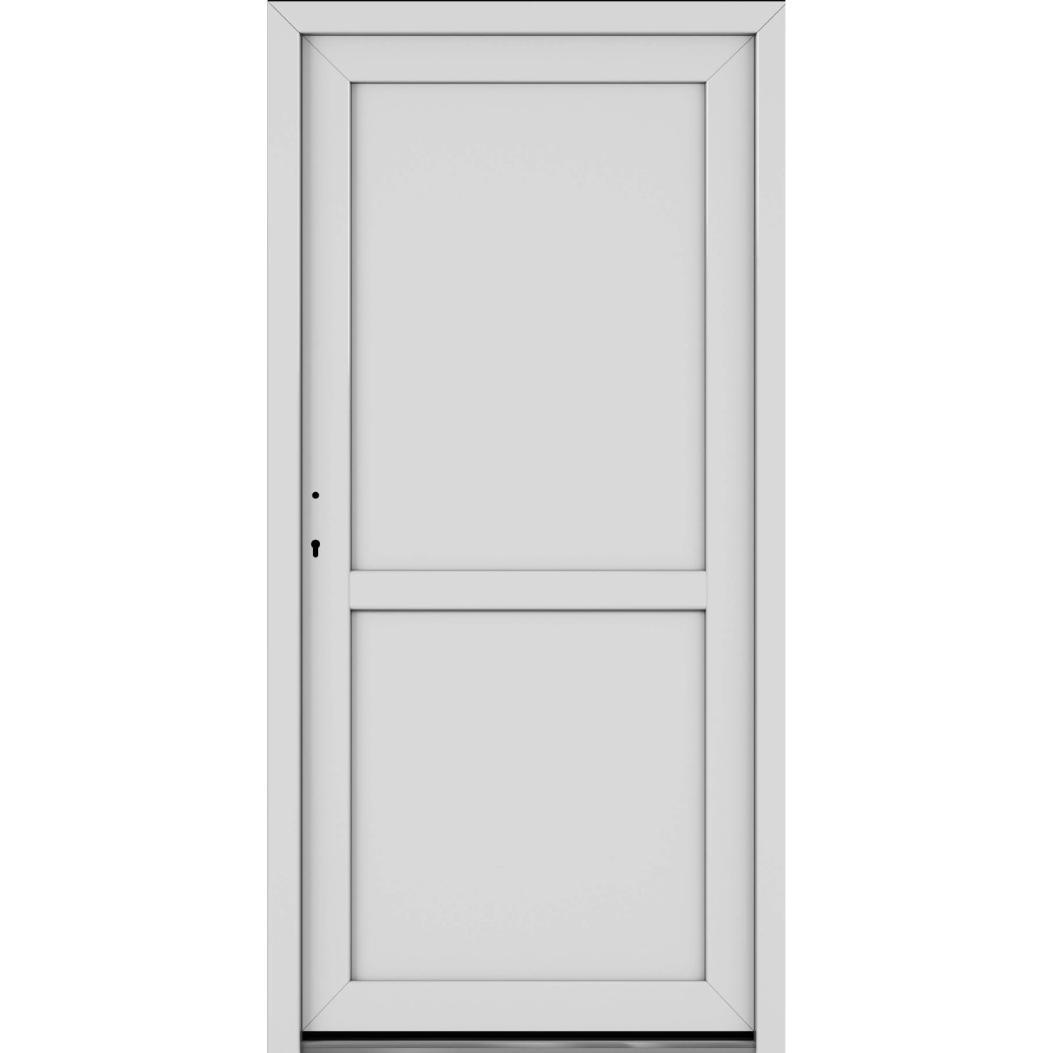 Roro Nebeneingangstür OKE 1150 Kunststoff Weiß 88 cm x 198 cm DIN L