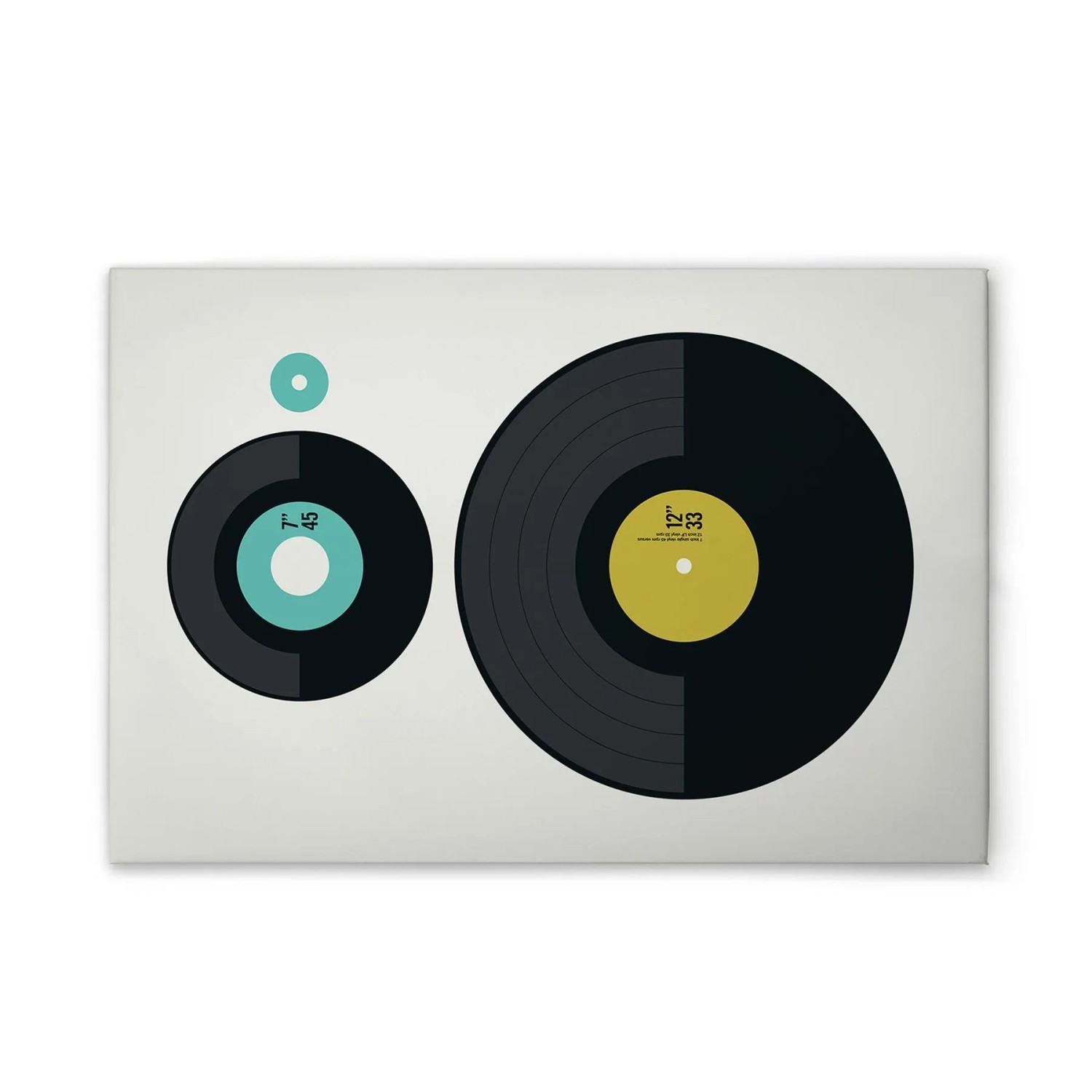 Tadessi Leinwandbild - M1-No.51230 - Retro DJ Pult - 120 x 80 cm - Hochformat