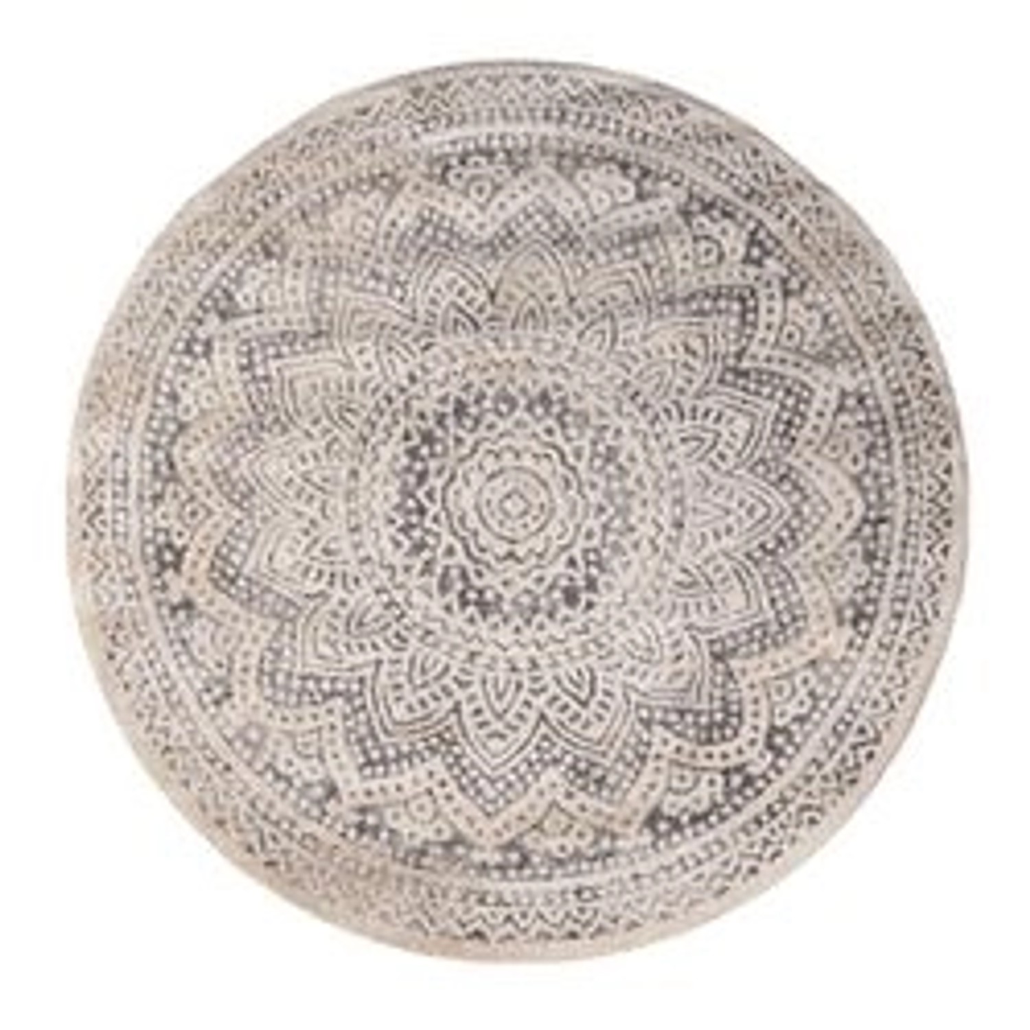 payé Teppich Frays 2 Flachflor Rund 200x200 cm Grey günstig online kaufen