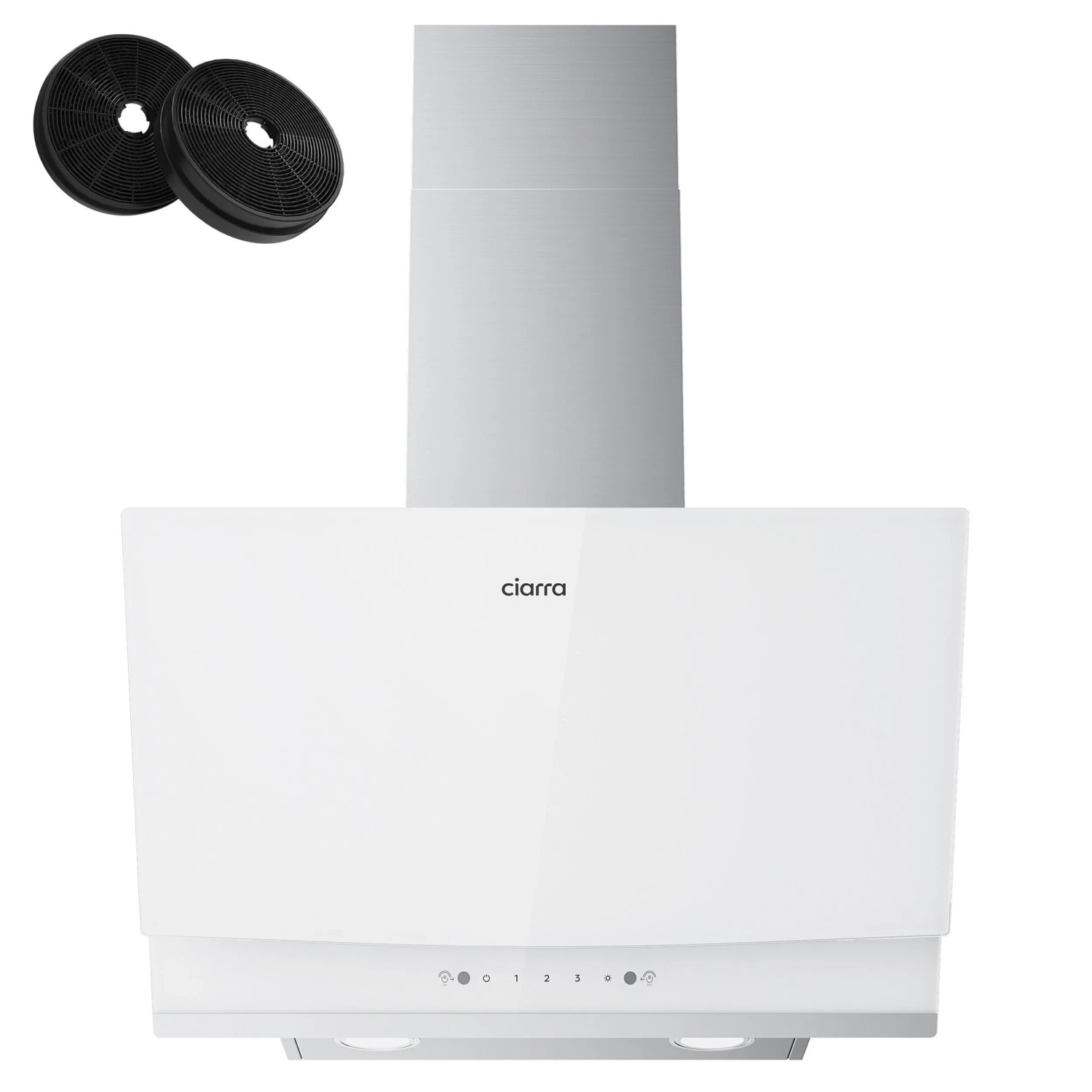 CIARRA Kopffreihaube 60 cm 710 m³/h A+++ Dunstabzugshaube Gestensteuerung Touch Control CBCW6736A