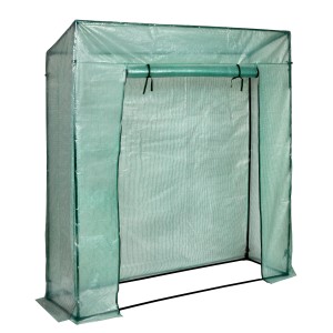 Rechteckiges, transparentes Gewächshaus 1,17 m² mit Folie für Pflanzenzucht.