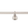Mydeco Gardinenstange-Set, ausziehbar, Edelstahl-Optik, 120-210 cm. Für Stil- & Seilspanngarnituren.
