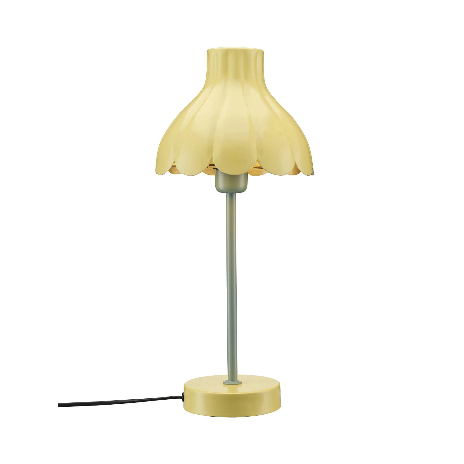 Gelbe PR Home Wera Tischleuchte im skandinavischen Design für Innenräume.