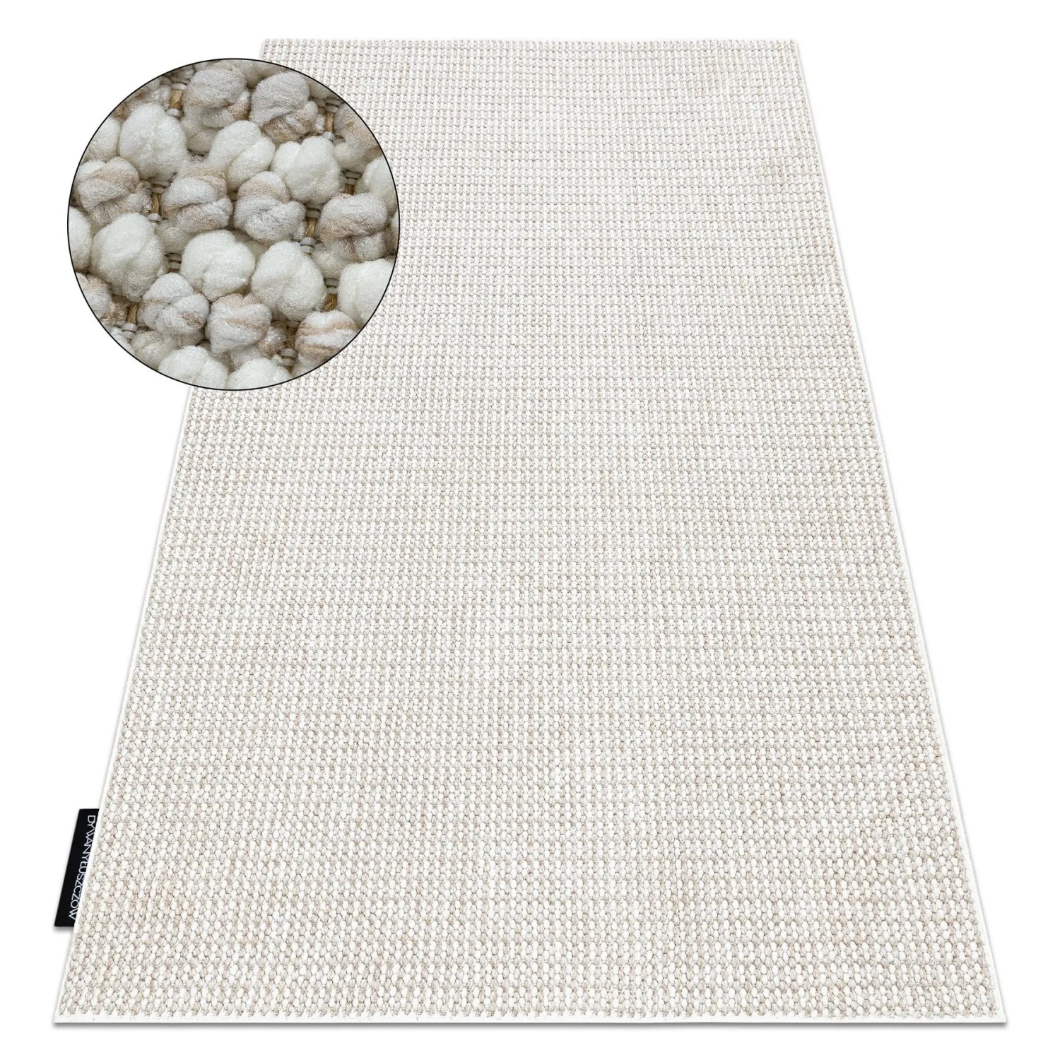 RugsX Teppich Casablanca Loop VG20557 Weiß 60cm 100cm