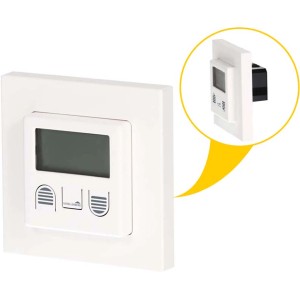 Schellenberg Rollladen Zeitschaltuhr Standard, weiße Steuerung für Rollladenantriebe mit Display.