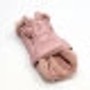Rosa Fashion Dog Hunde-Steppmantel für Malteser. Gesteppter Hundemantel mit abnehmbarer Kapuze, Kunstpelzfutter.