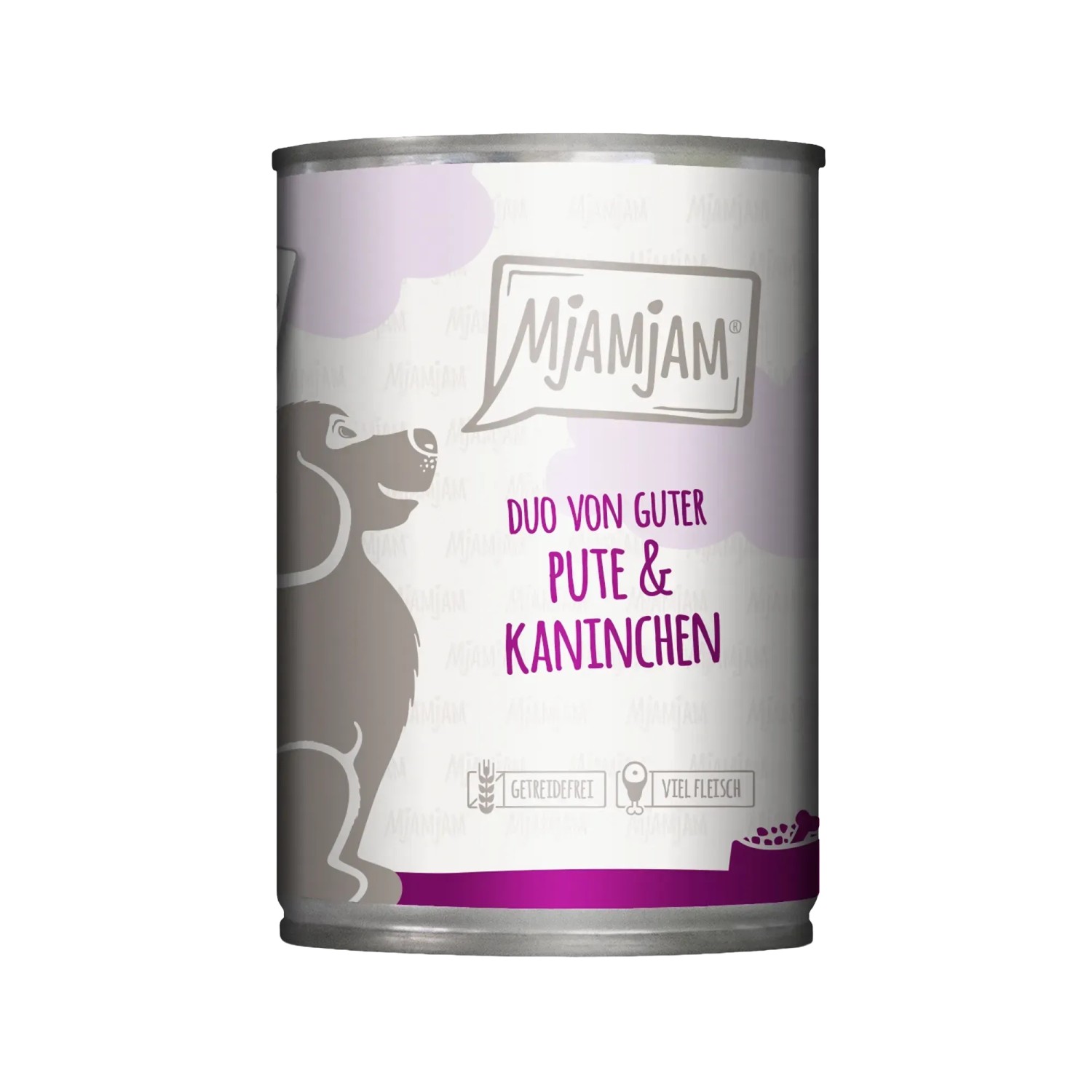 Mjamjam Hunde-Nassfutter Duo Pute & Kaninchen 400 g