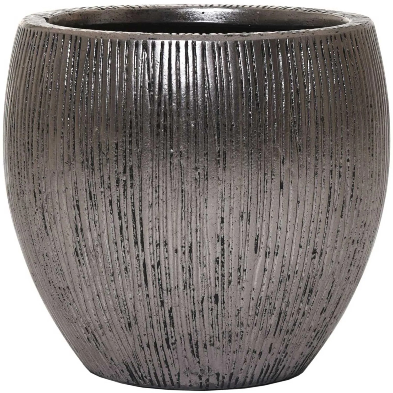 Vivanno Blumentopf Cairo 28 cm x 28 cm x 29 cm Solissilber