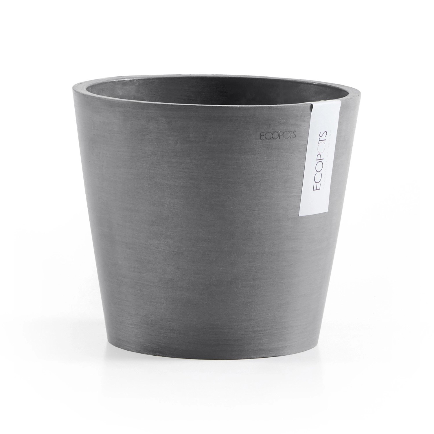 Ecopots Pflanztopf Amsterdam Grau 20 cm x 17,5 cm