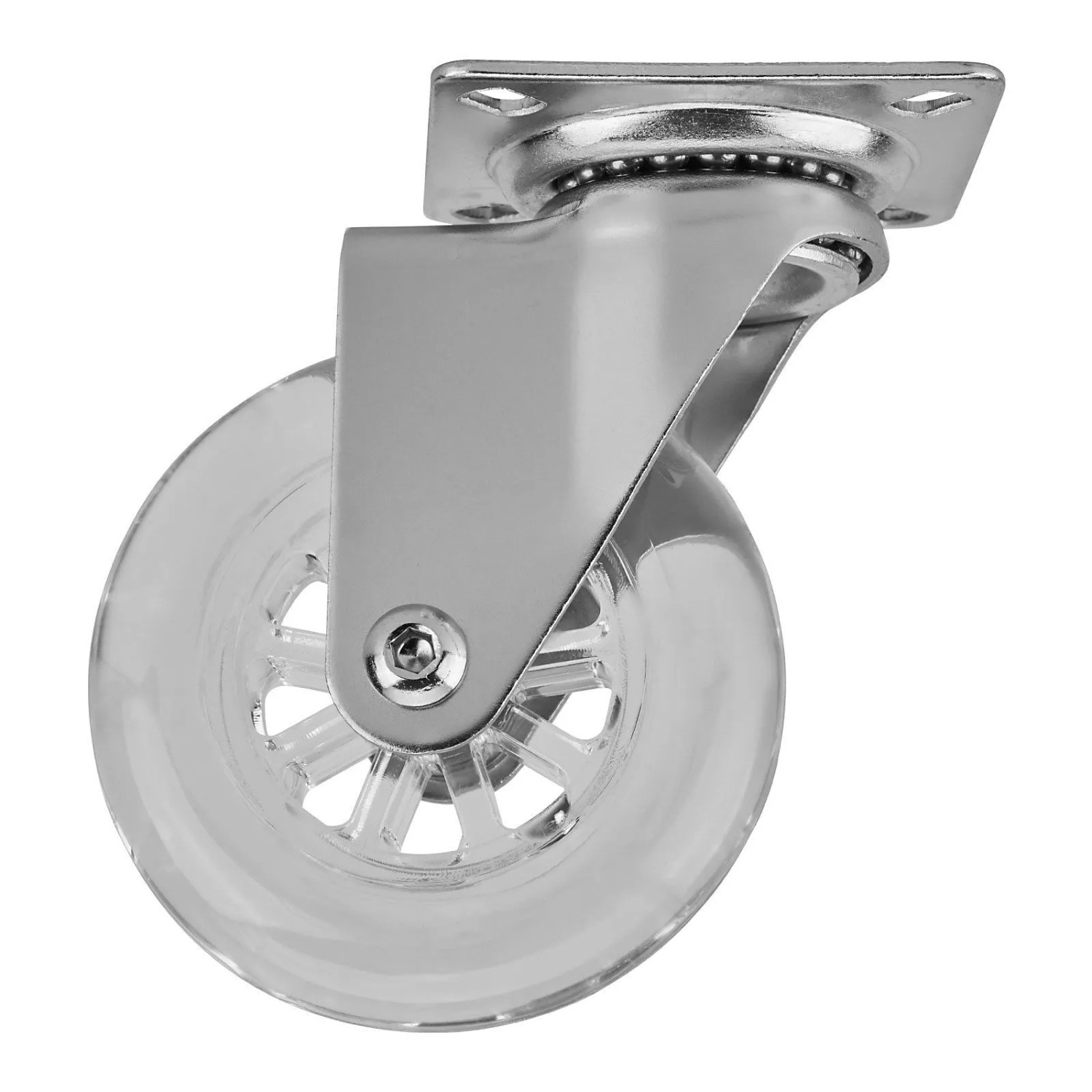 SOTECH Möbelrolle SWIFT Ø75 mm Tragkraft Bis 35 Kg Je Rolle Transparent Ohne Feststeller