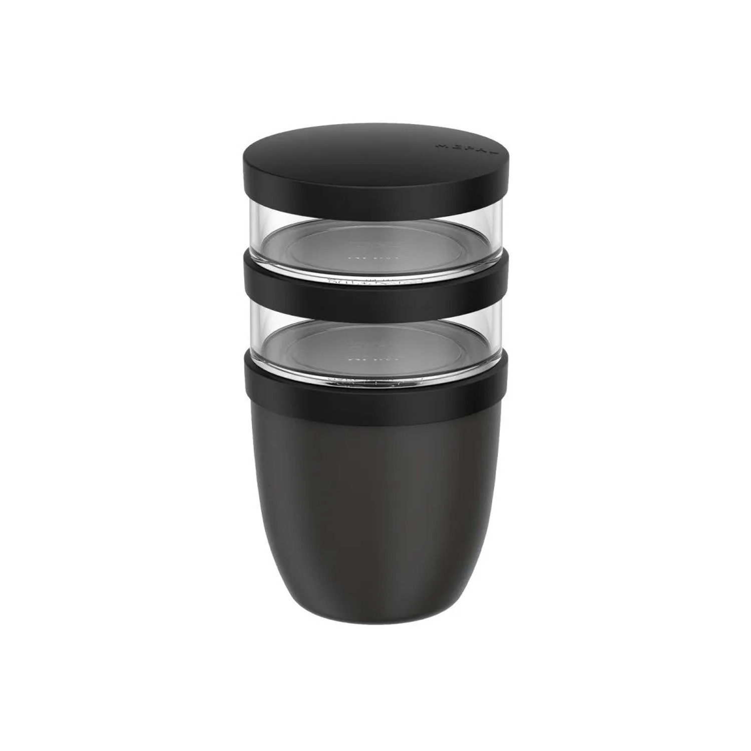 Mepal Ellipse Lunchpot 500 ml & 2x 200 ml Nordic Black