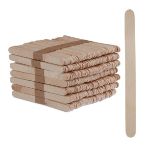 Relaxdays Eisstiele Holz Natur 500 Stück Hygienisch 11,5 cm x 1 cm x 0,2 cm 0,7 kg