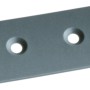 Graues Wigasil Brüstungs-Set Montagesystem Detail mit zwei Löchern und Einkerbungen.