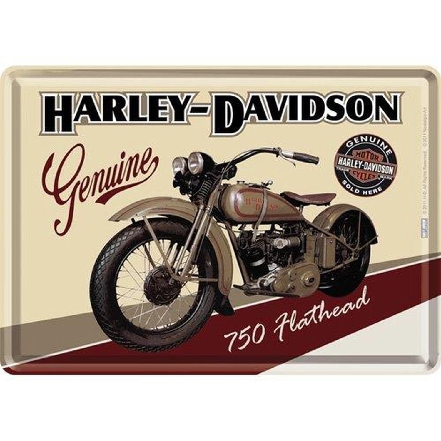 Nostalgic-Art Blechpostkarte - Harley-Davidson - Flathead günstig online kaufen