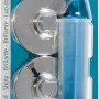 Wenko Vacuum-Loc Adapter-Set, glänzend, für Küchenhelfer. 2 Adapter und Pumpe für Montage ohne Bohren.